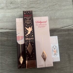 Charlotte Tilbury Hollywood Makeup Set with Pink and Rose Gold Packaging